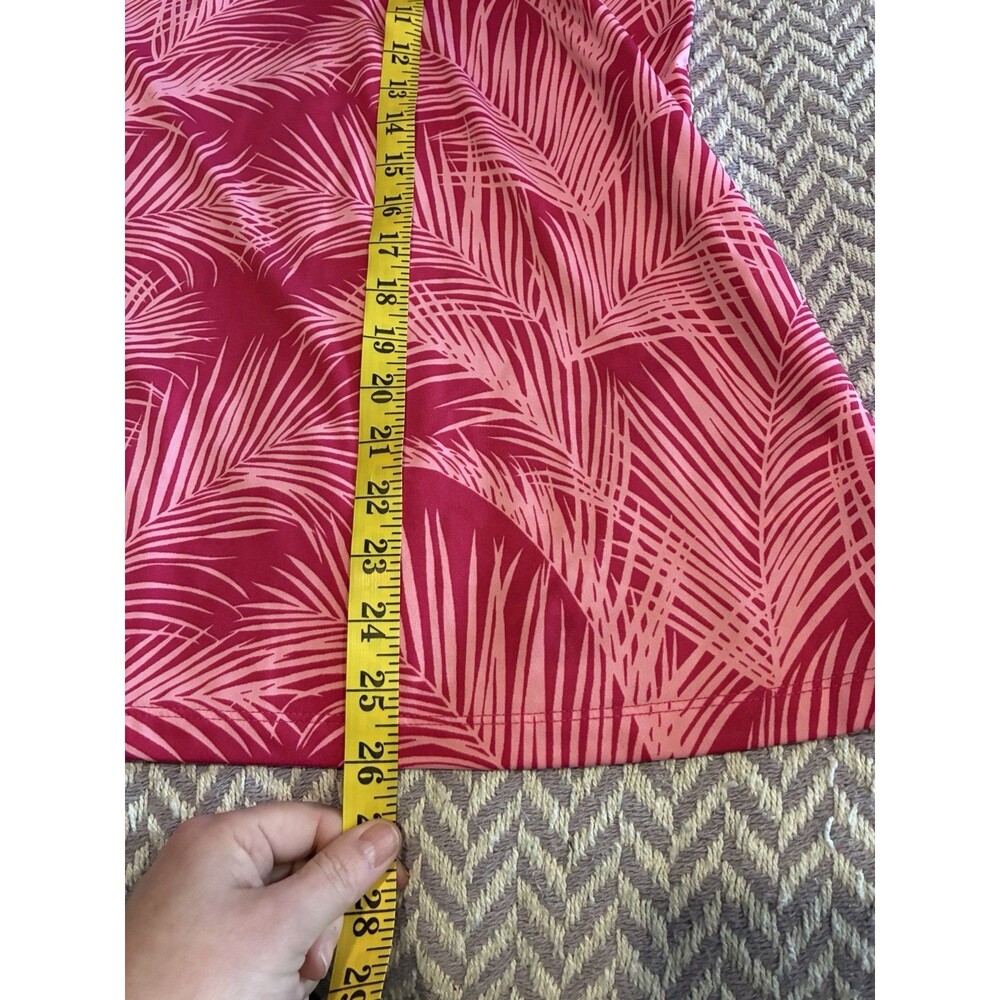 Tommy Bahama Active Golf Set Top + Skort Pink Tropical UPF 50 Pockets Size L - Picture 14 of 16